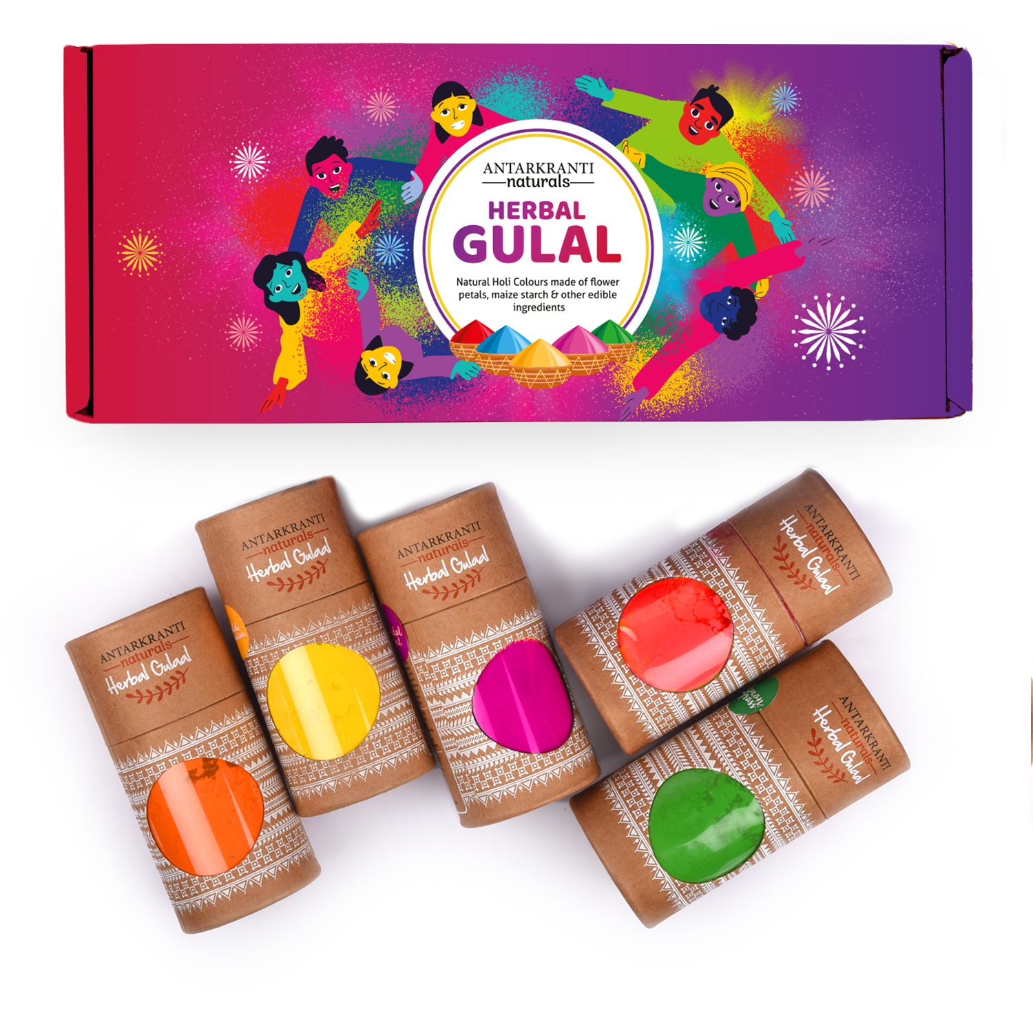 Buy Organic Holi Color Powder  Herbal Gulal Online in India